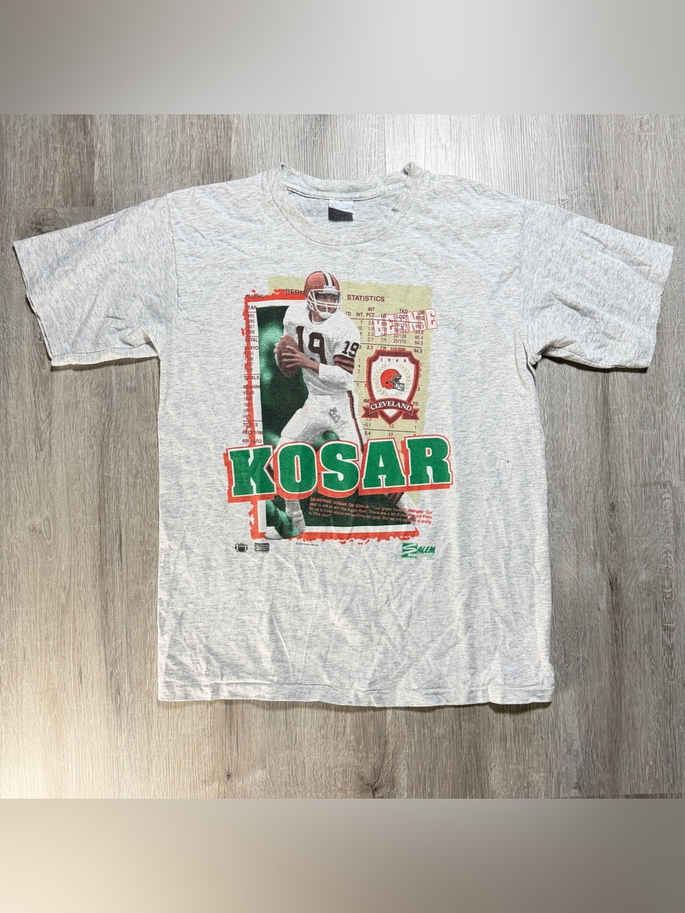 Vincent 90s Bernie Kosar Cleveland Browns Graphic Tee Salem Sportswear